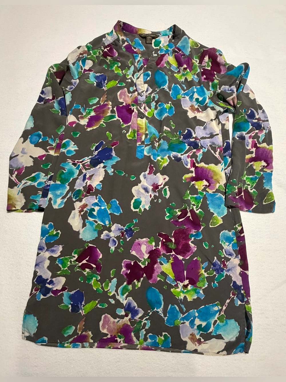 Tommy Bahama 100% Silk Watercolor Print Dress